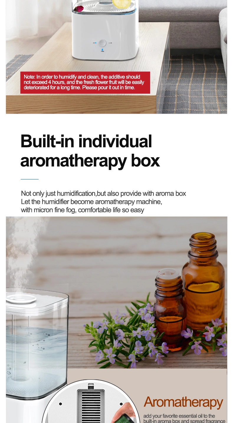 big capacity 5.5L Room Aroma Essential Oil Perfume timer touch control  Ultrasonic Hybrid Humidifier